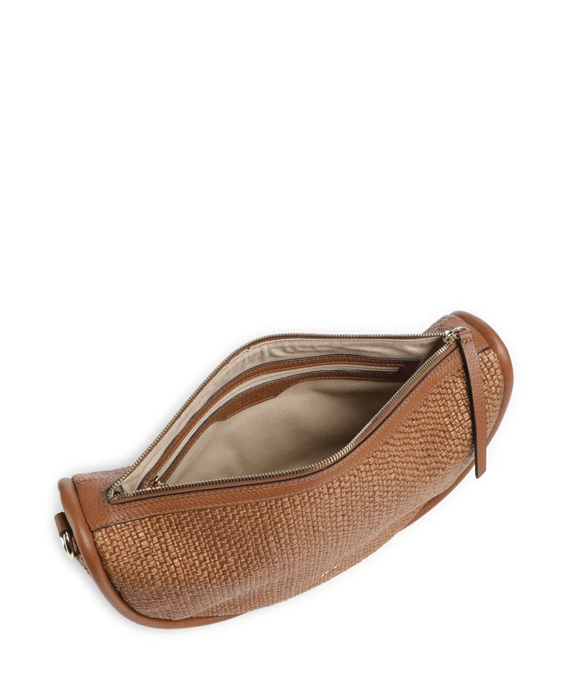 Abro Raffia Intreccio Willow Beuteltasche caramel/cognac