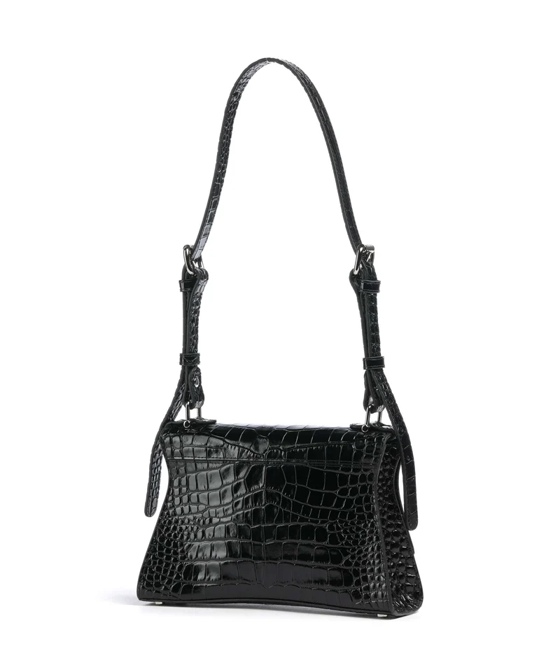 Vivienne Westwood Bianca Embossed Croc S Schultertasche black