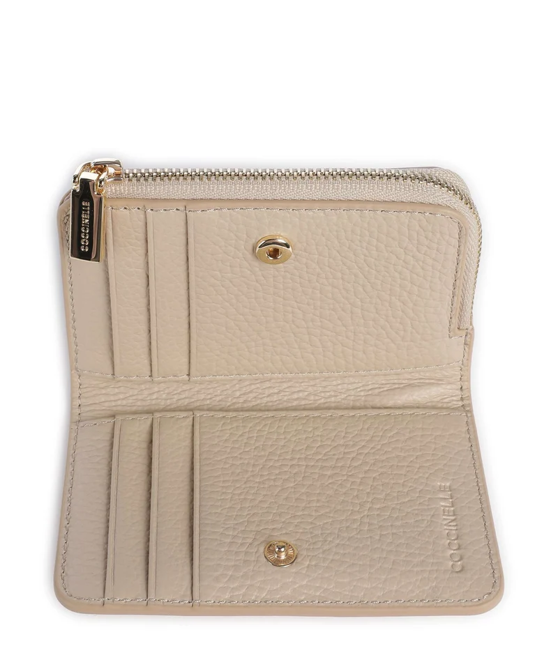 Coccinelle Metallic Soft Geldbörse sandshell