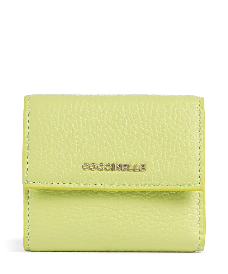 Coccinelle Metallic Soft Geldbörse green glow
