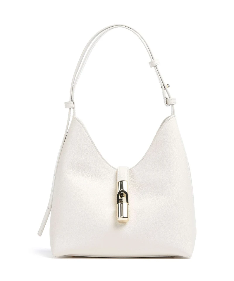 Furla Goccia S Schultertasche panna