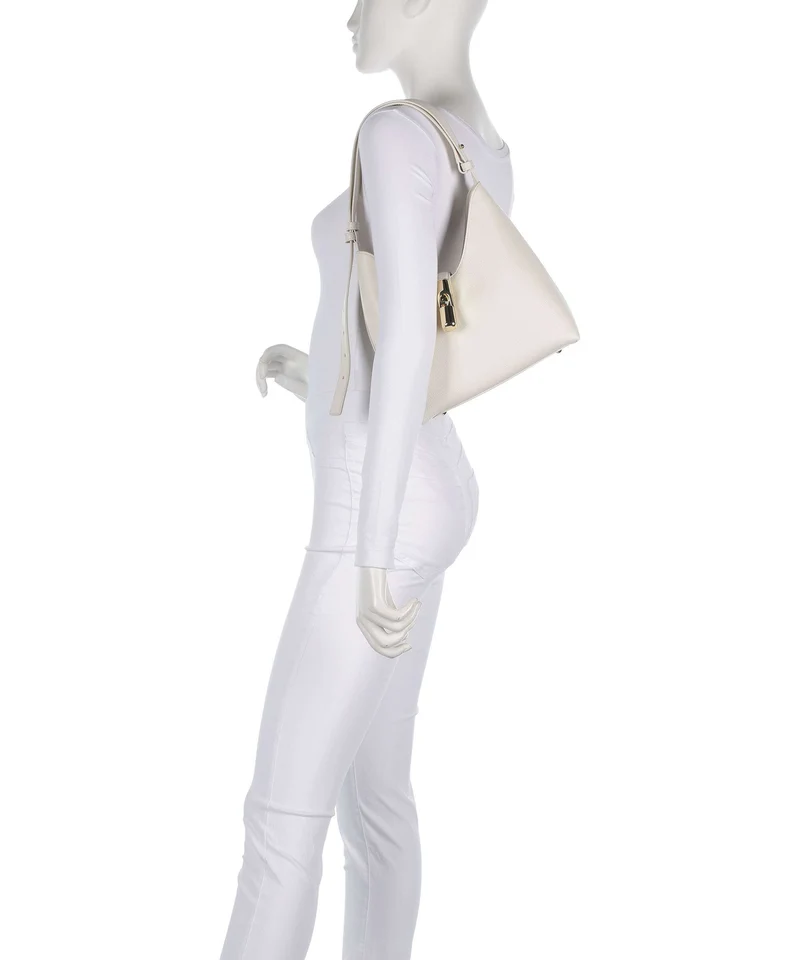 Furla Goccia S Schultertasche panna