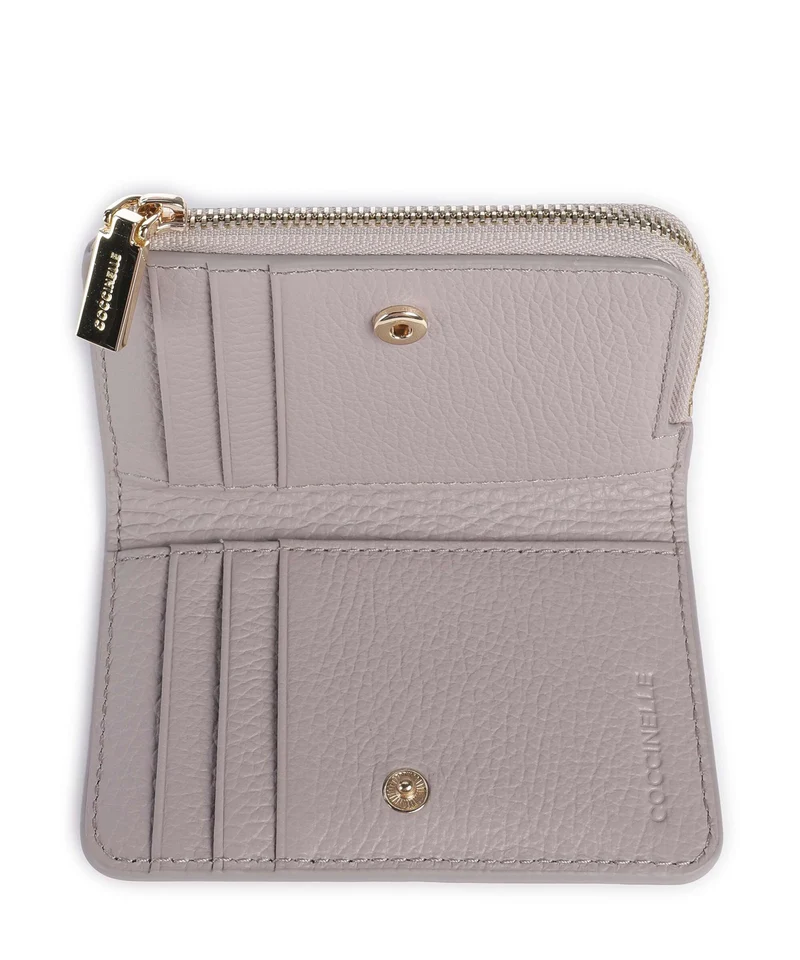 Coccinelle Metallic Soft Geldbörse oyster