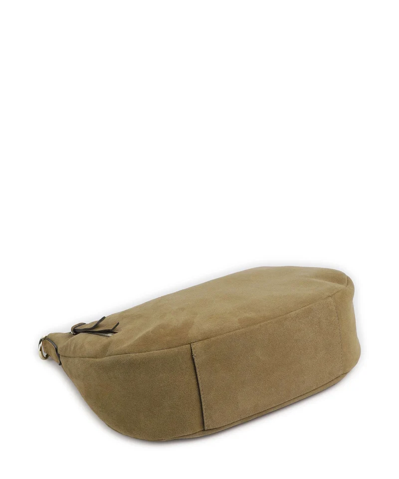 Abro Suede Juna Small Beuteltasche mud