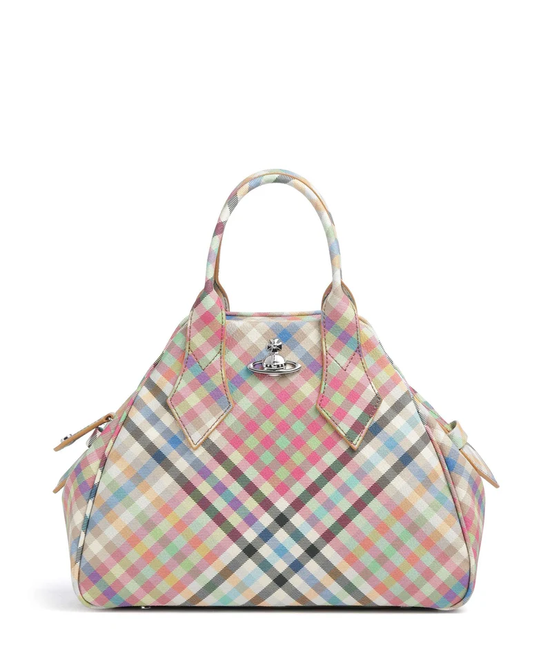 Vivienne Westwood Yasmine Buccia D'Arancia Medium Handtasche heather plaid