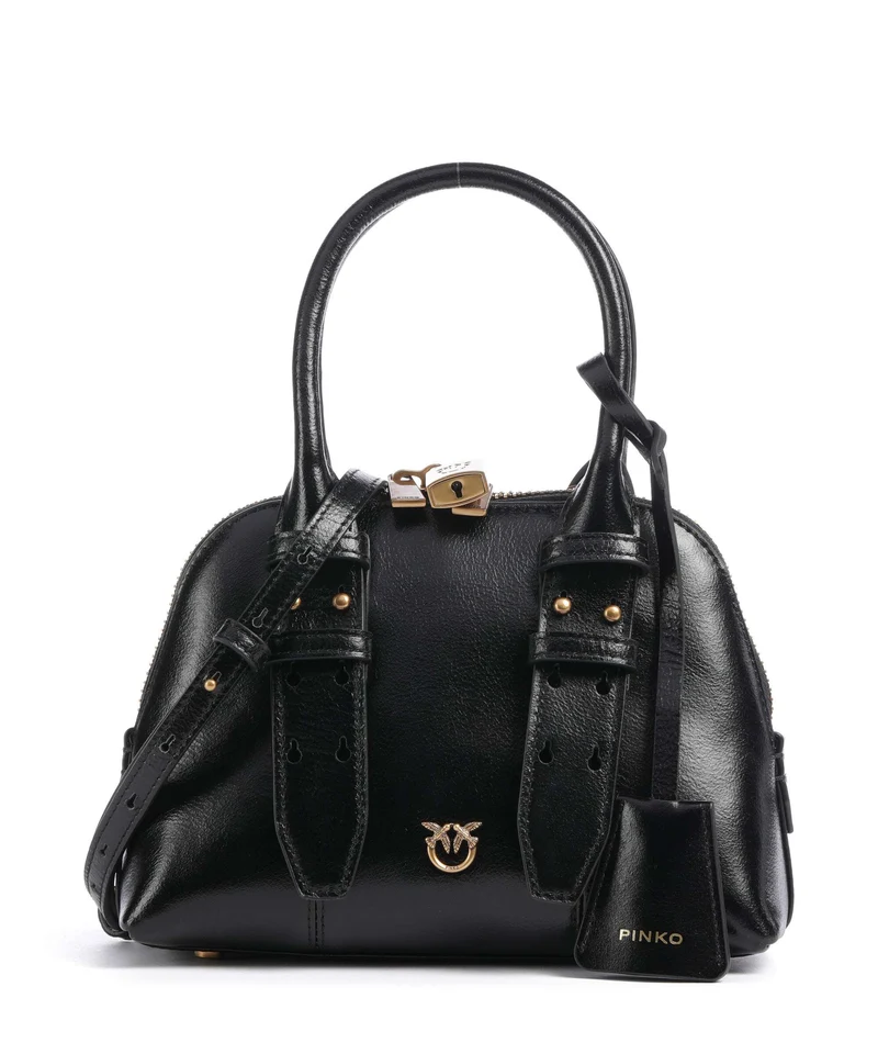Pinko Bowling Mini Handtasche nero/antique gold