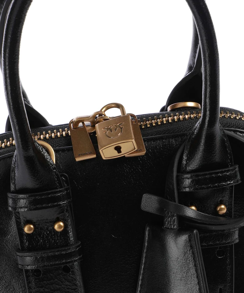 Pinko Bowling Mini Handtasche nero/antique gold
