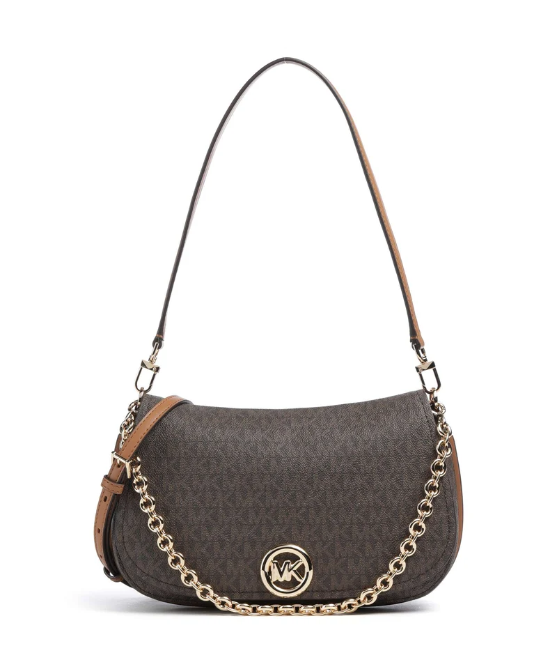 Michael Kors Nolita Medium Schultertasche brown/acorn