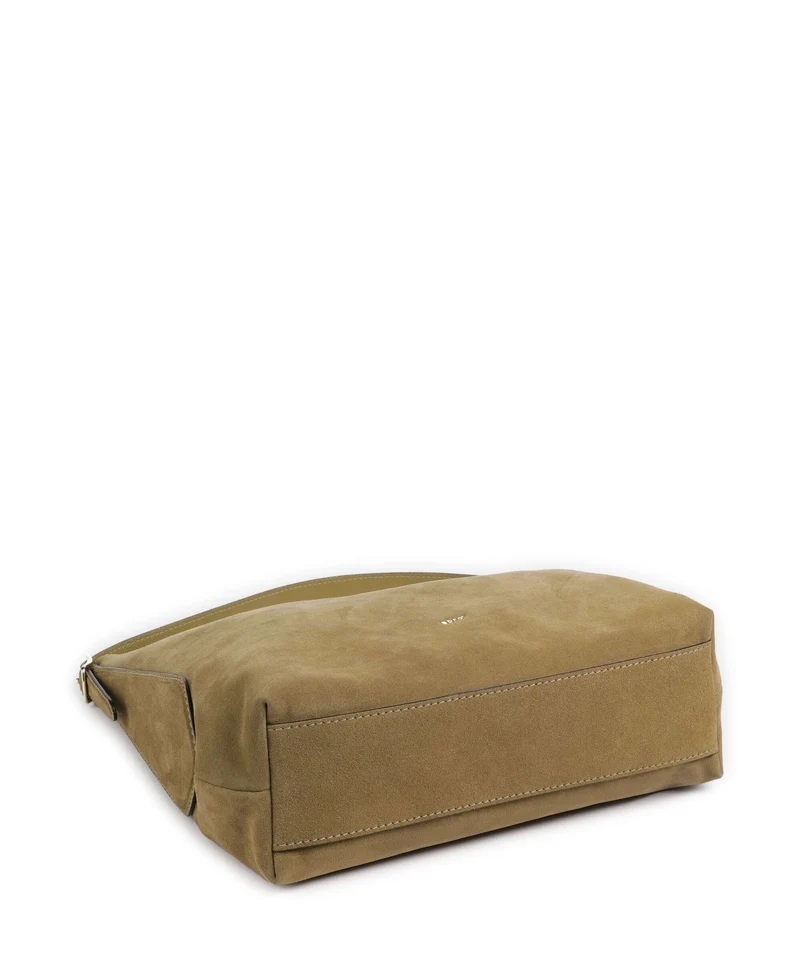 Abro Suede Carina Beuteltasche mud