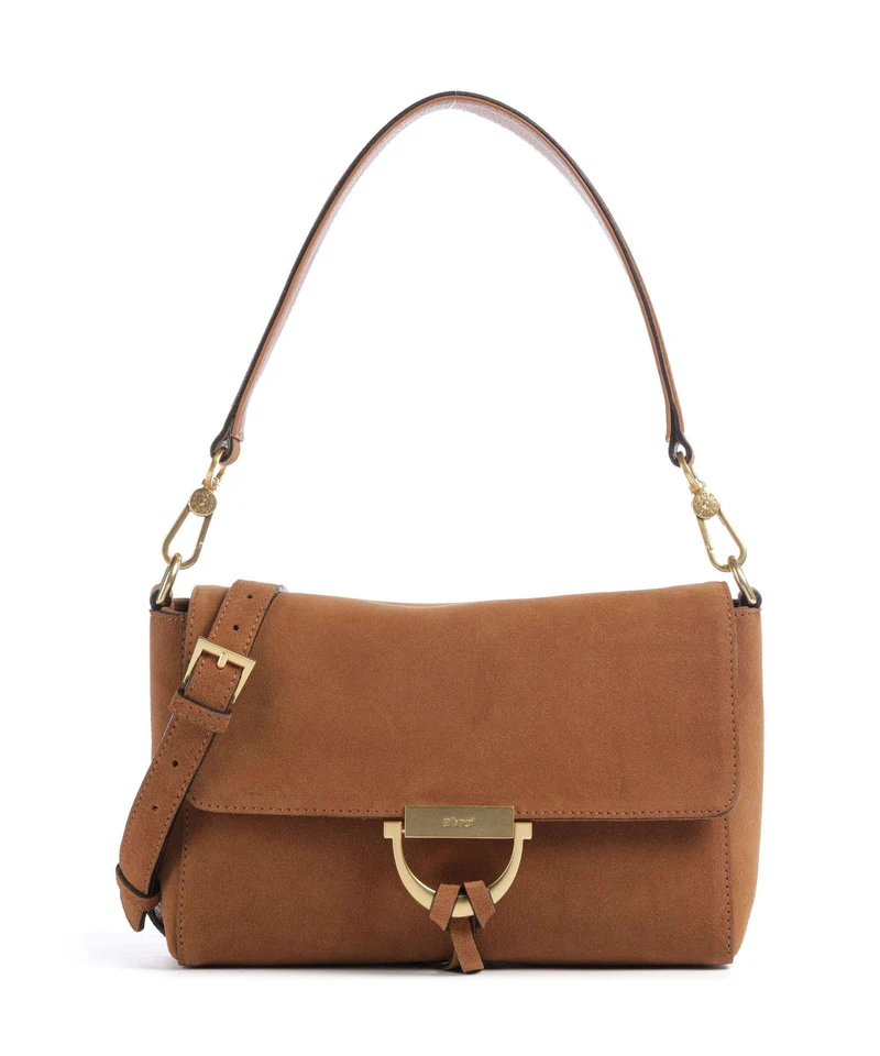 Abro Suede Temi Schultertasche cuoio