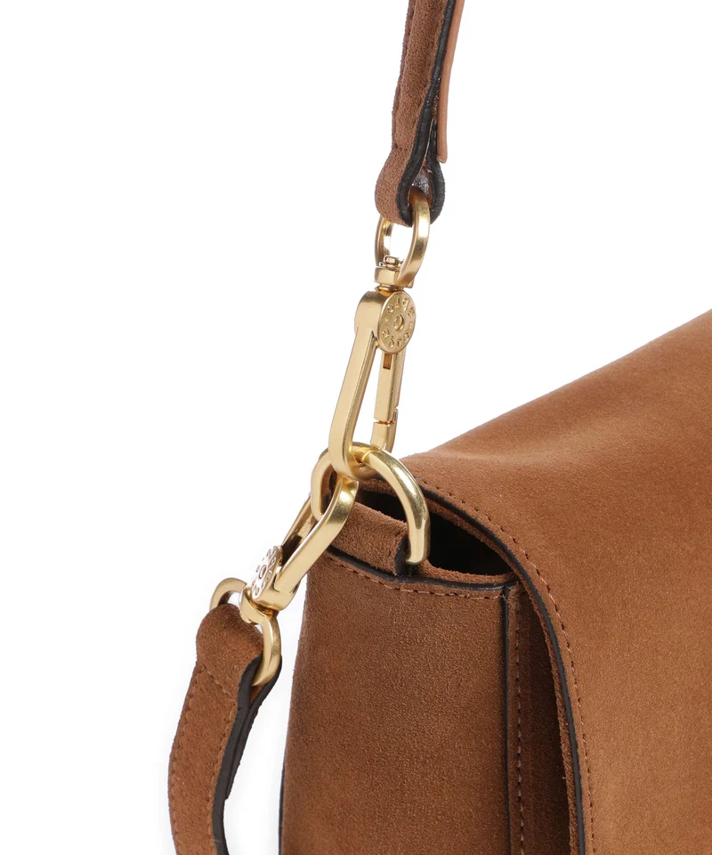 Abro Suede Temi Schultertasche cuoio