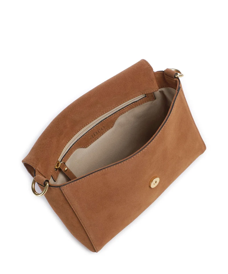 Abro Suede Temi Schultertasche cuoio