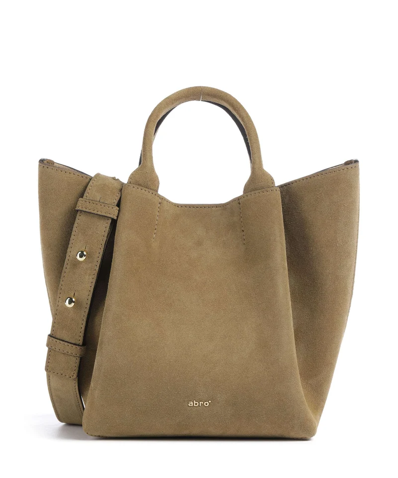 Abro Suede Essential Small Handtasche mud