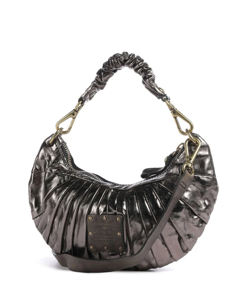 Campomaggi Schultertasche lead grey