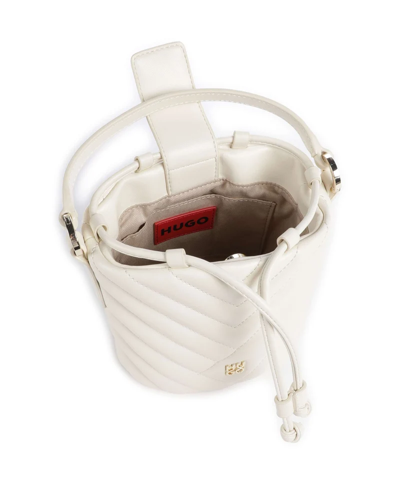 Hugo Chris 2.0 Bucket Handtasche open white