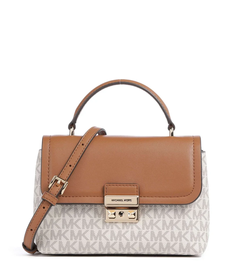 Michael Kors Tribeca XS Handtasche vanilla/acorn