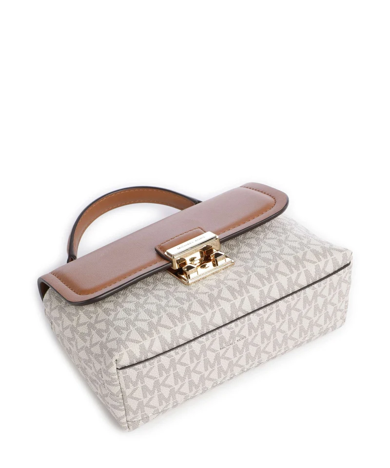 Michael Kors Tribeca XS Handtasche vanilla/acorn