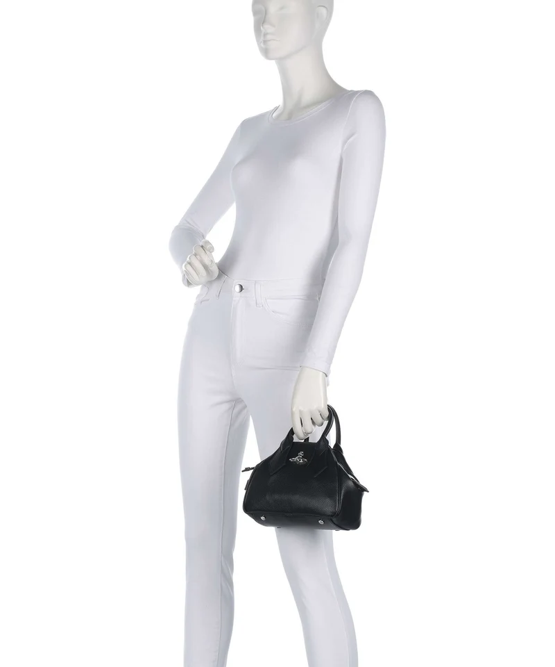 Vivienne Westwood Yasmine Grain Small Handtasche black