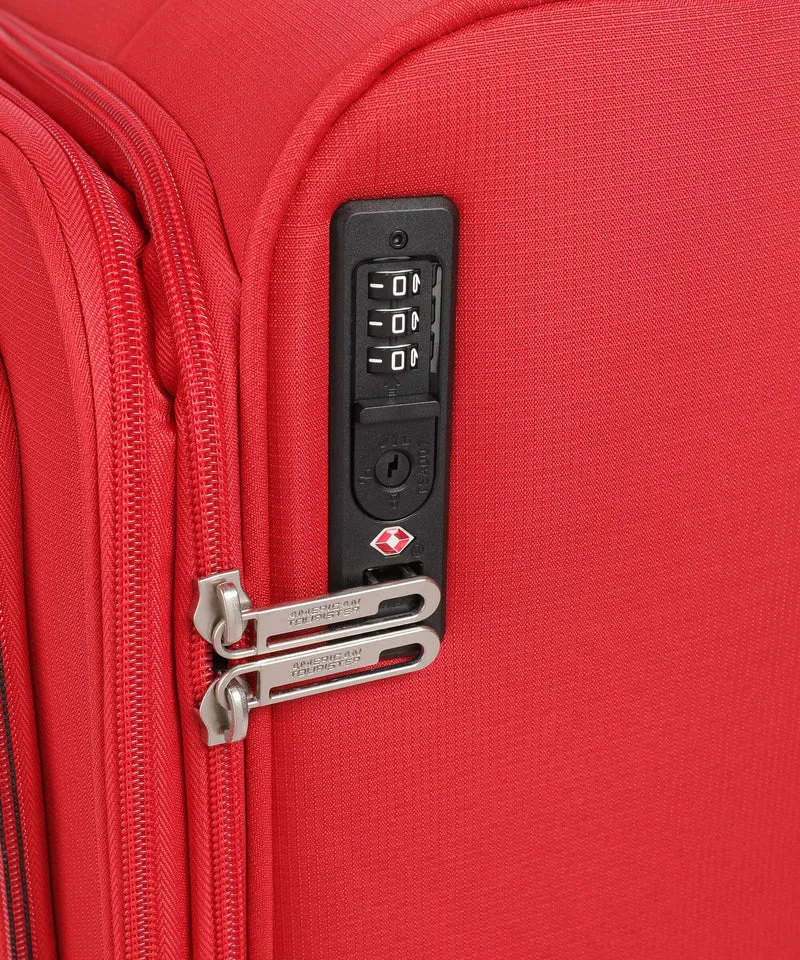 American Tourister Cloudrider S 4-Rollen Trolley astral red