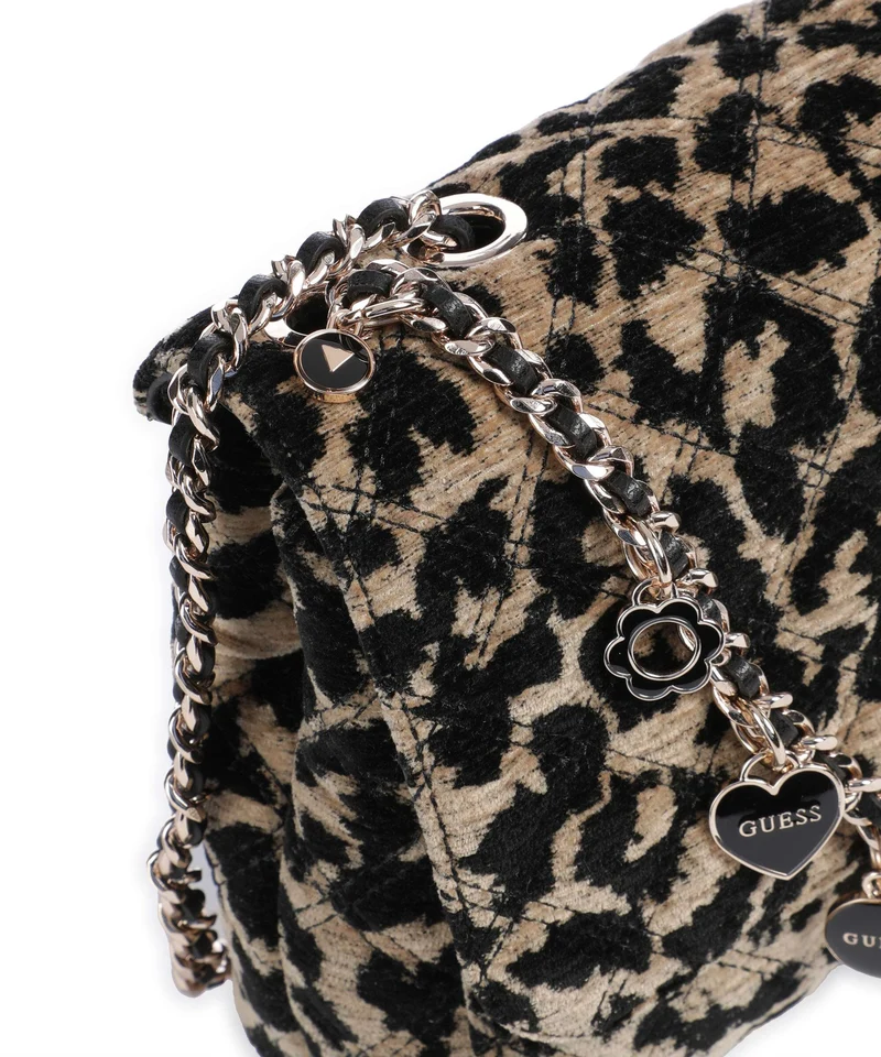 Guess Giully Schultertasche leopard