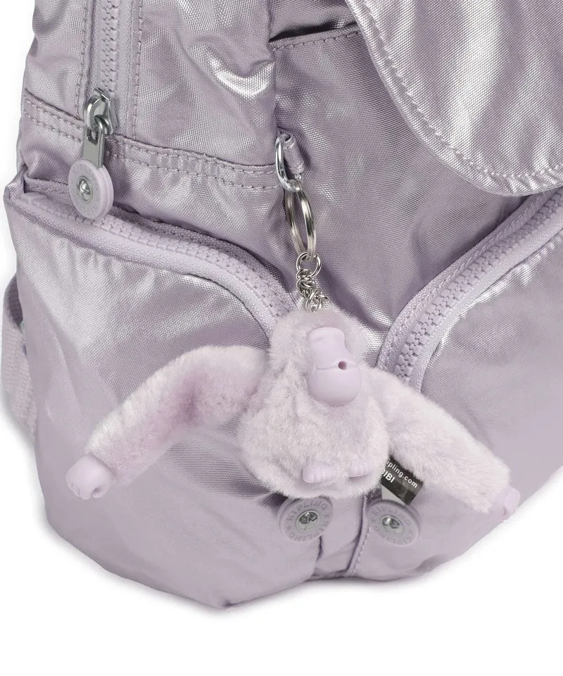 Kipling Basic City Zip Mini Rucksack lilac moon/metallic
