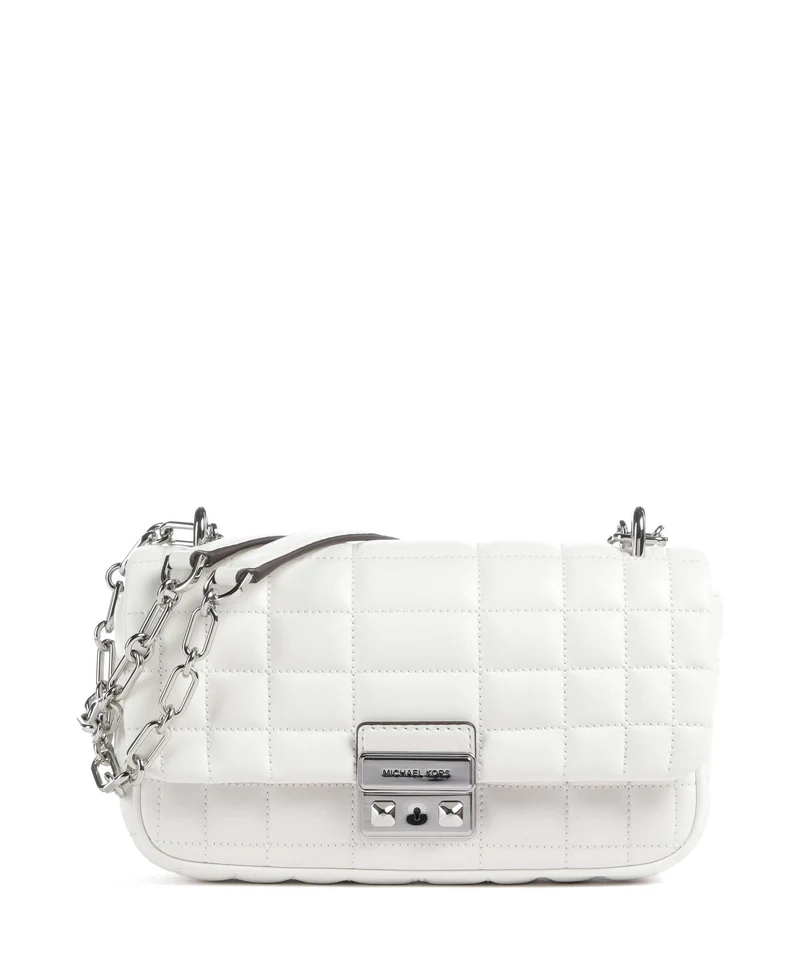 Michael Kors Tribeca Small Schultertasche optic white