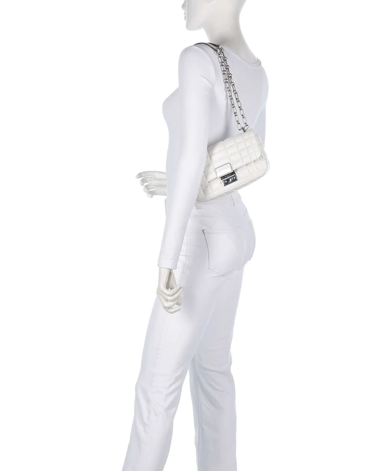 Michael Kors Tribeca Small Schultertasche optic white