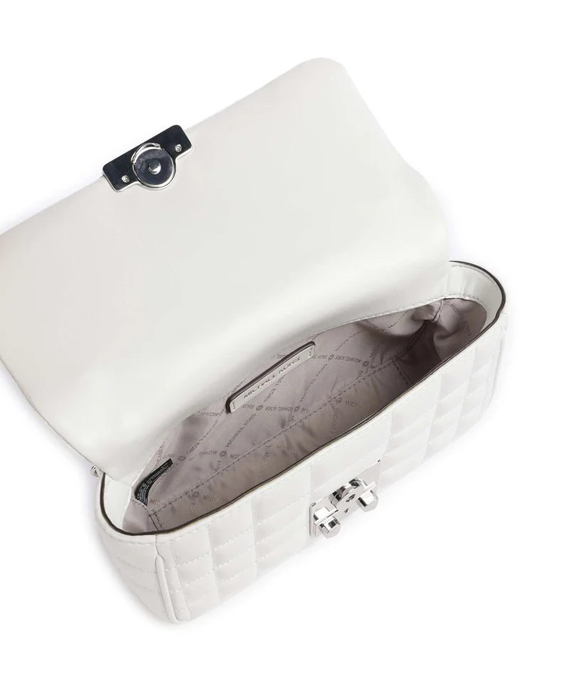 Michael Kors Tribeca Small Schultertasche optic white