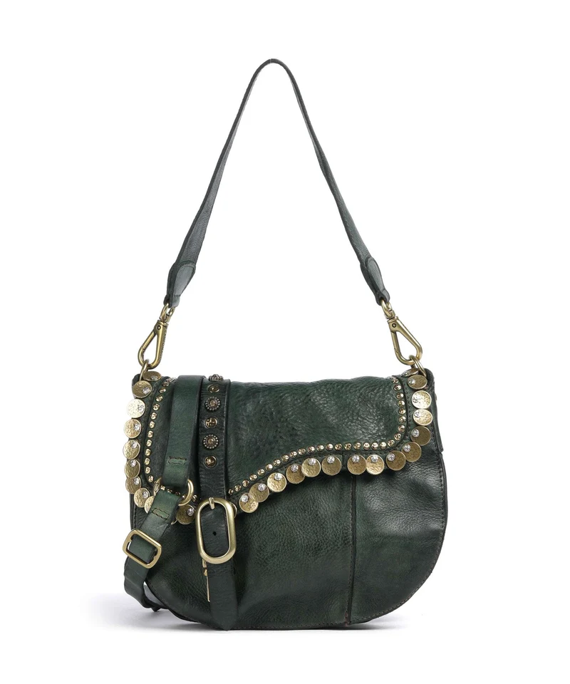 Campomaggi Schultertasche green bottle