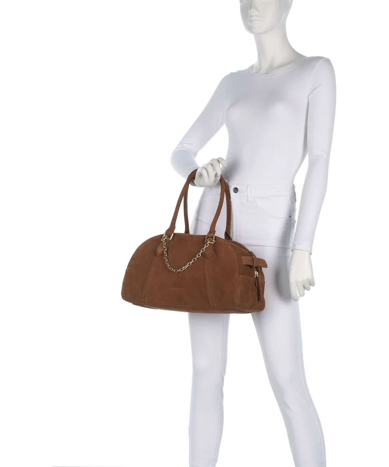 Les Visionnaires Odette Cozy Chain Handtasche cognac