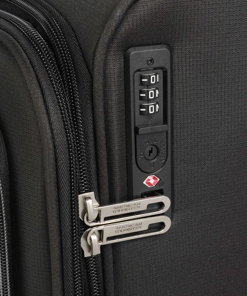 American Tourister Cloudrider S 4-Rollen Trolley jet black
