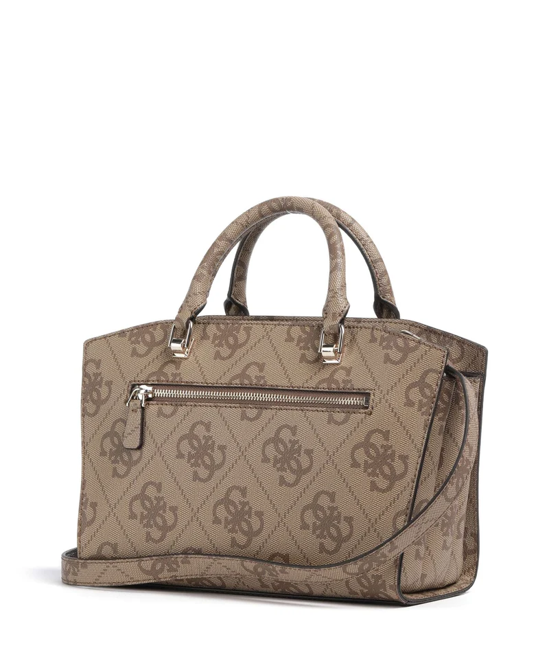 Guess Queensland Big 4G Logo Handtasche latte logo