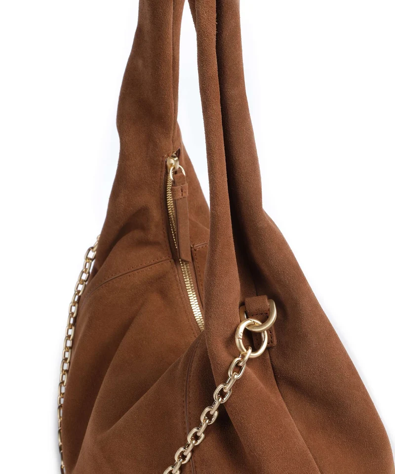 Les Visionnaires Jade Cozy Chain Beuteltasche cognac