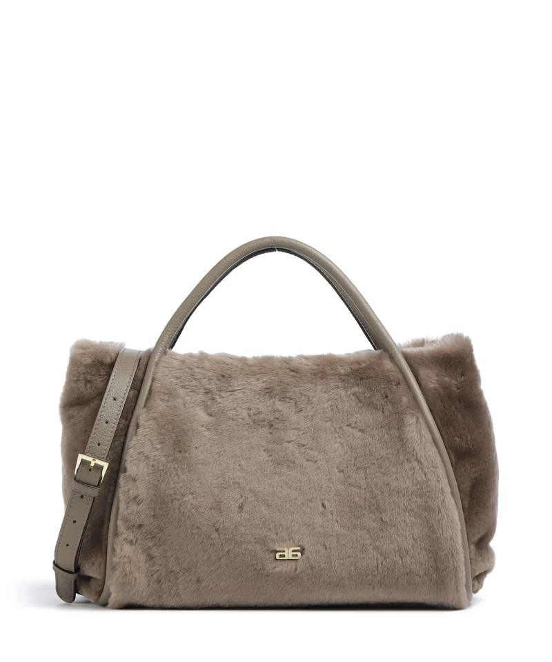 Abro Shearling Willow Handtasche tope