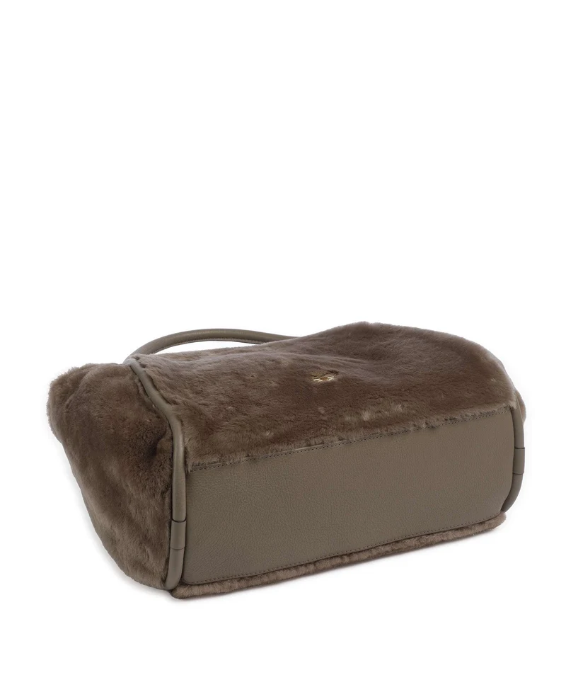 Abro Shearling Willow Handtasche tope
