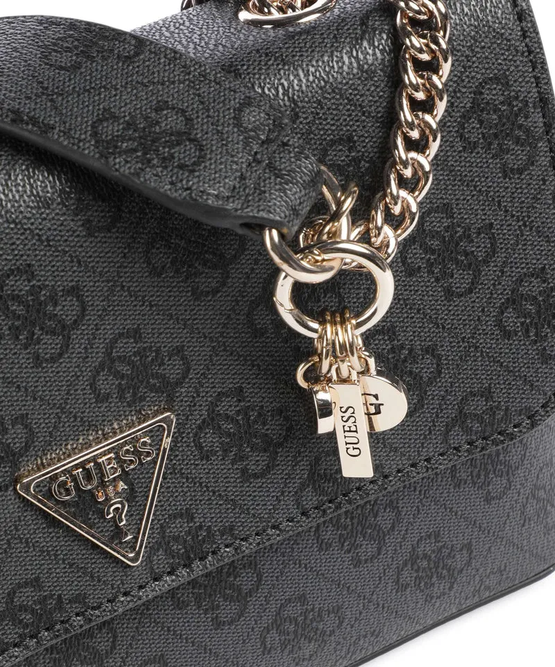 Guess Erica Schultertasche coal logo