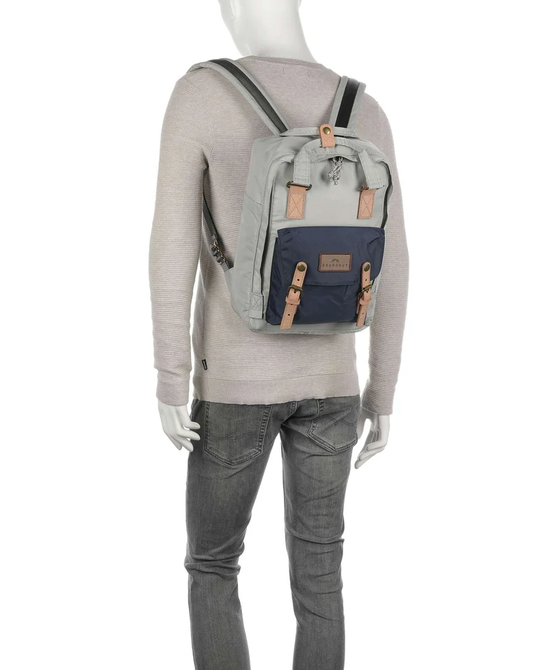Doughnut Jungle Macaroon Rucksack light grey/navy