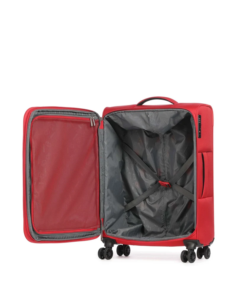 American Tourister Cloudrider M 4-Rollen Trolley astral red