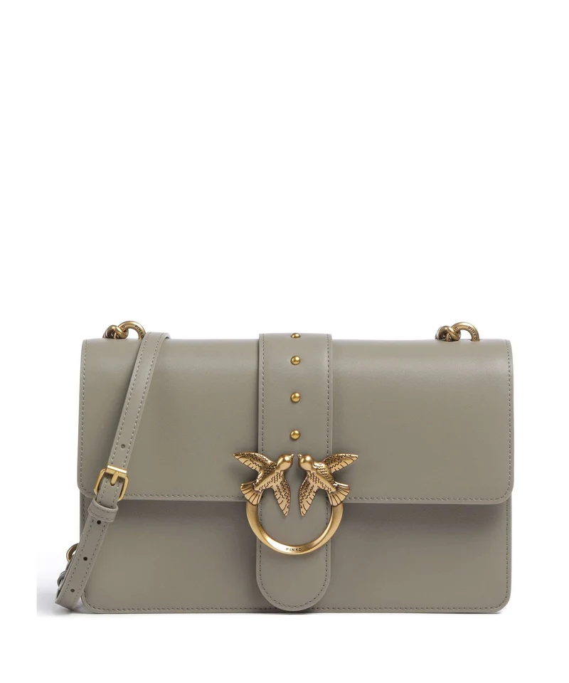 Pinko Love One Classic Umhängetasche noce/antique gold