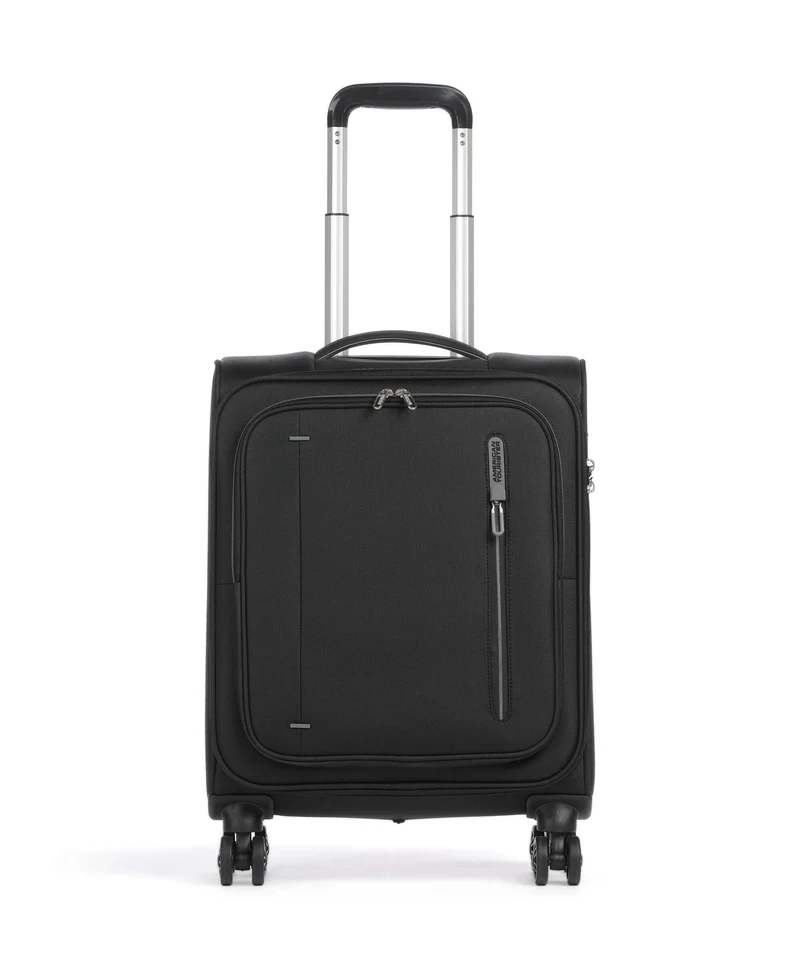 American Tourister Cloudrider S 4-Rollen Trolley jet black