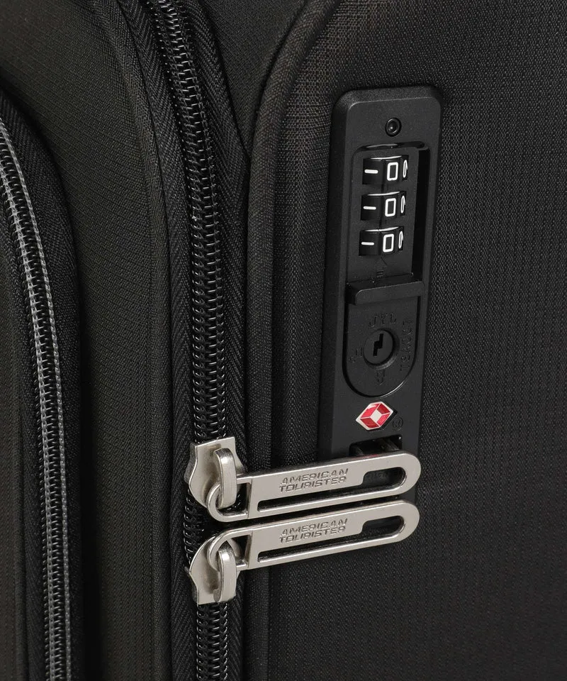 American Tourister Cloudrider S 4-Rollen Trolley jet black