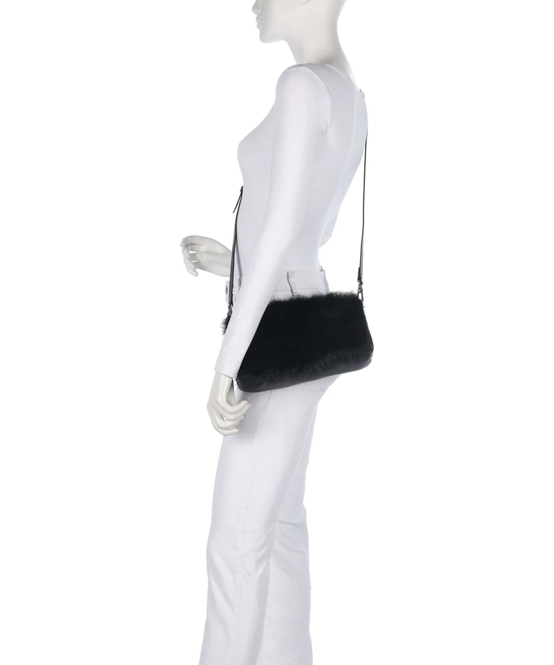 Abro Shearling Mila Schultertasche black/nickel