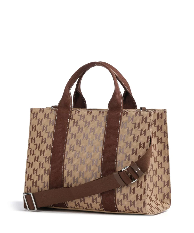 Karl Lagerfeld K/Rue St Guillaume Monogram Medium Handtasche monogram nougat brown