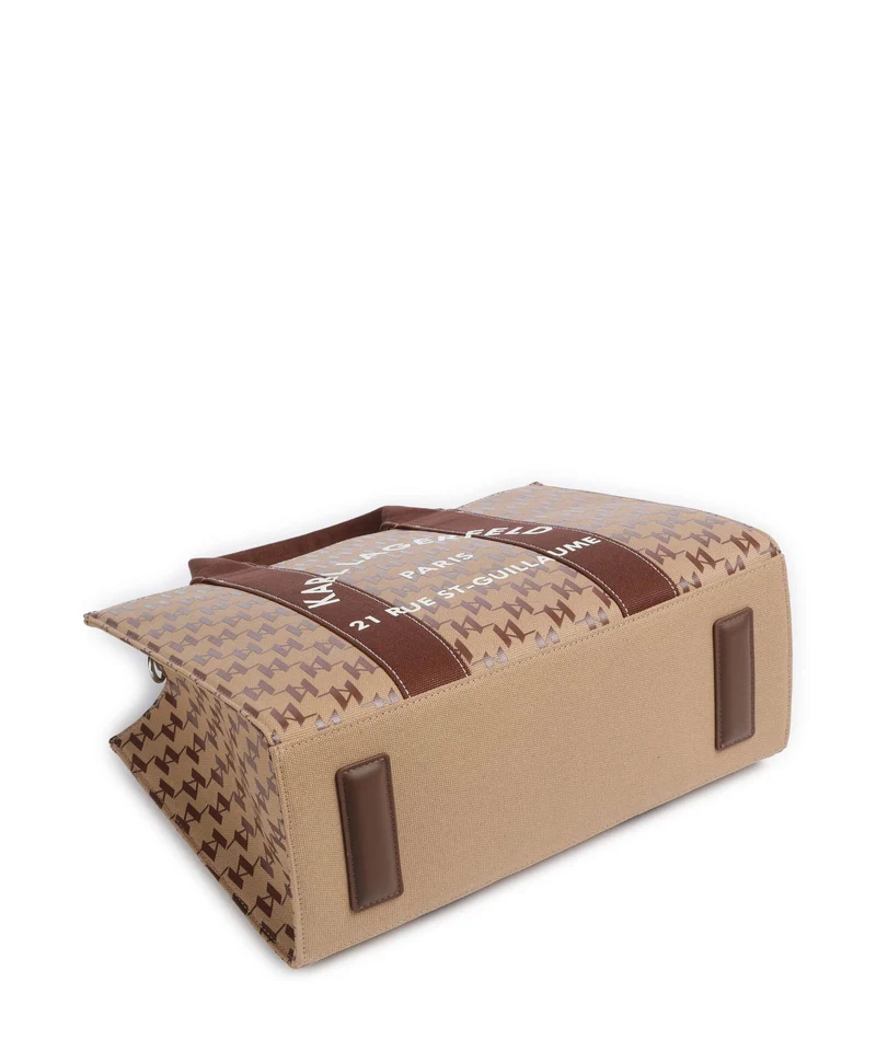 Karl Lagerfeld K/Rue St Guillaume Monogram Medium Handtasche monogram nougat brown