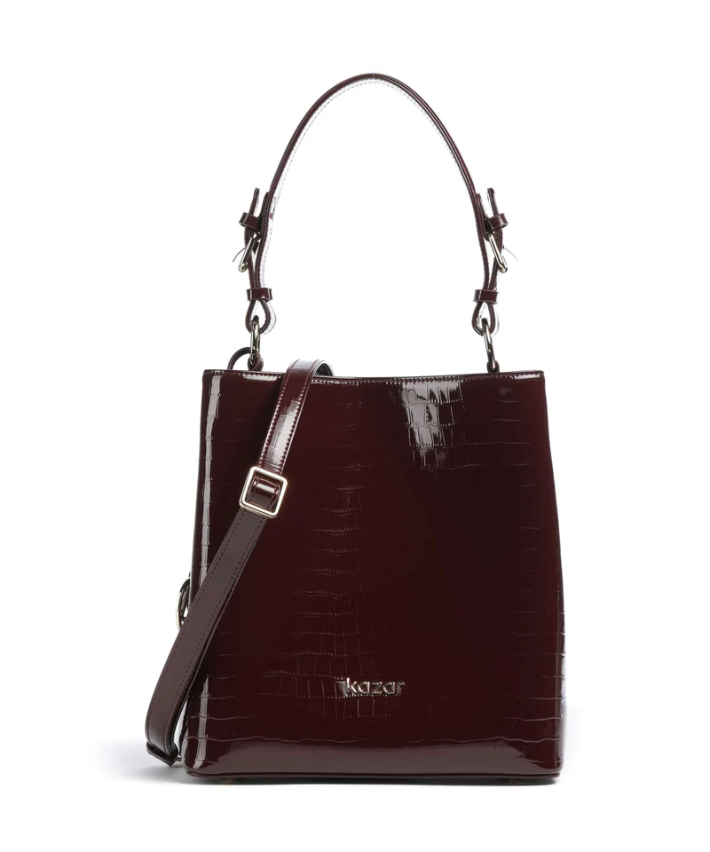Kazar Victoria Bucket Handtasche maroon
