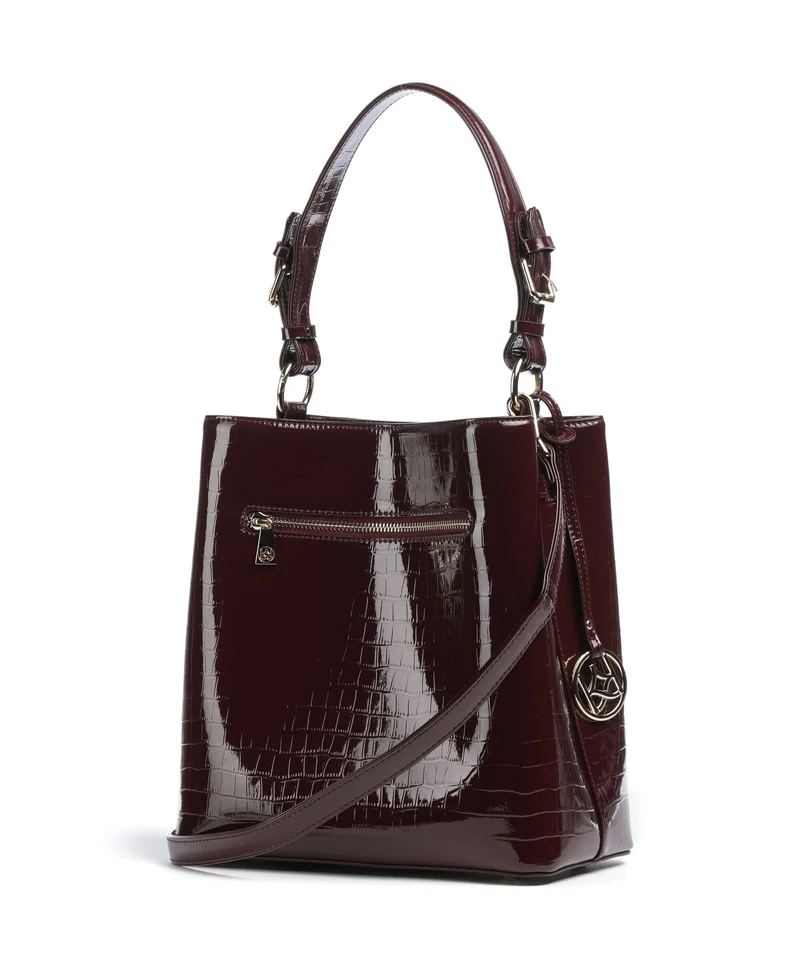Kazar Victoria Bucket Handtasche maroon