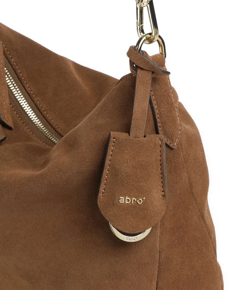Abro Suede Juna Small Beuteltasche camel