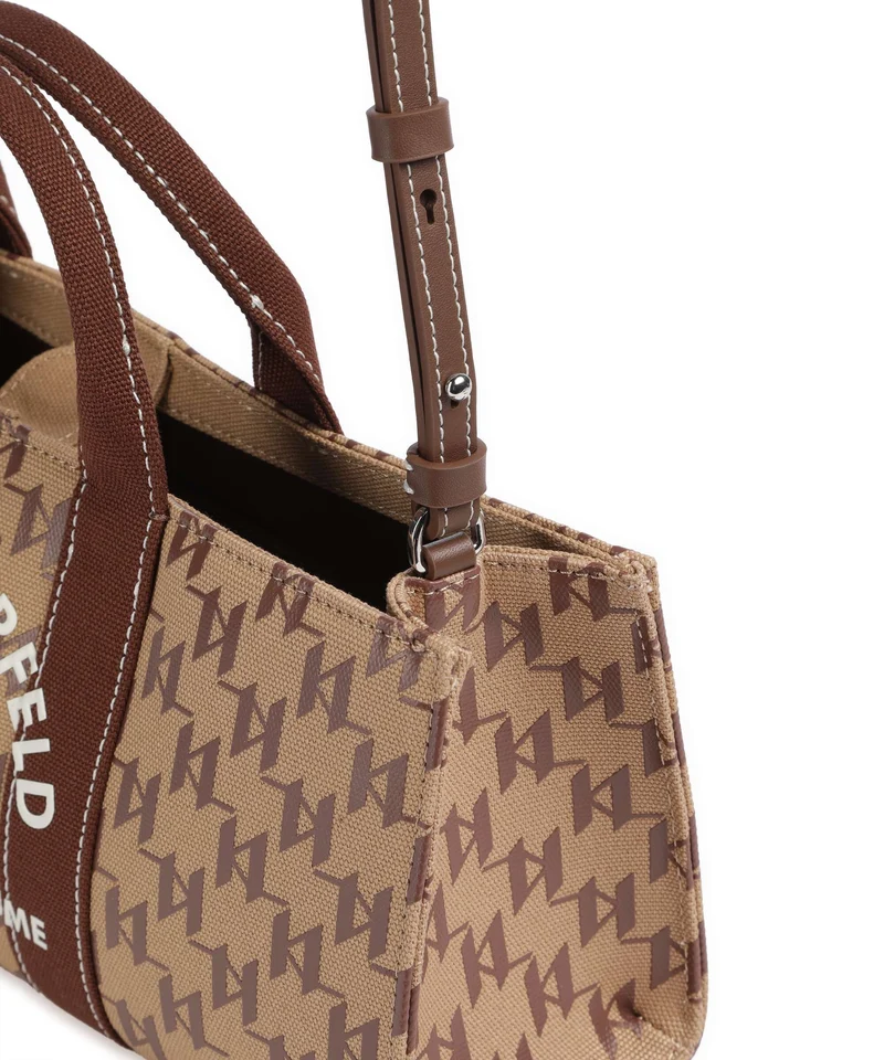 Karl Lagerfeld K/Rue St Guillaume Monogram Handtasche monogram nougat brown