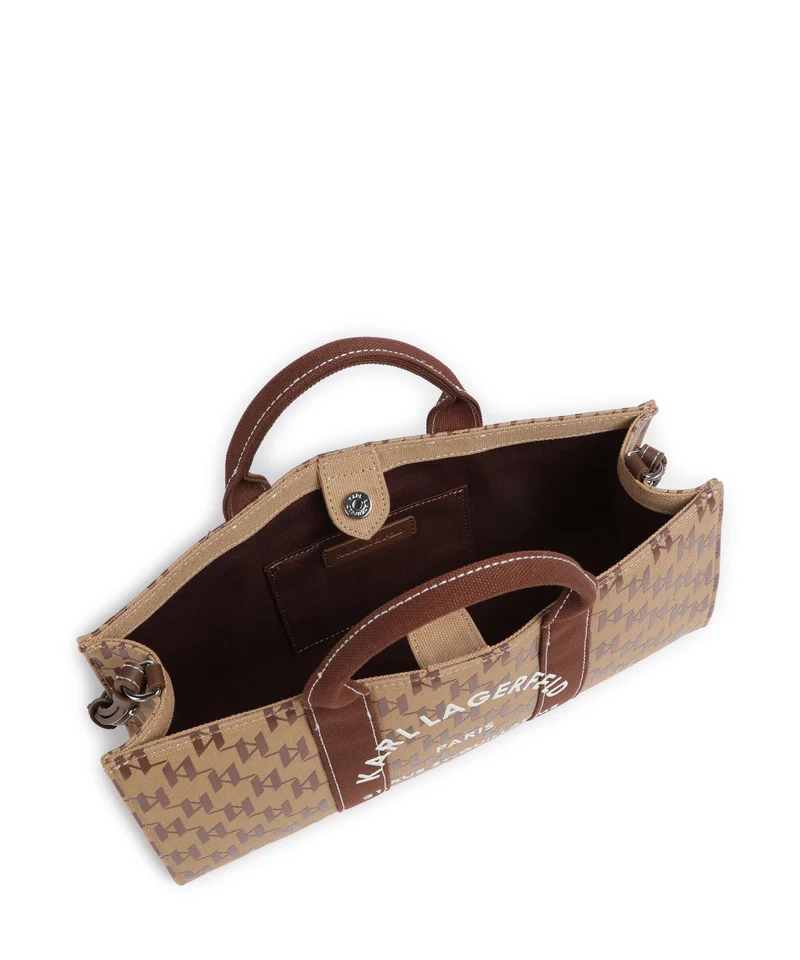 Karl Lagerfeld K/Rue St Guillaume Monogram Handtasche monogram nougat brown