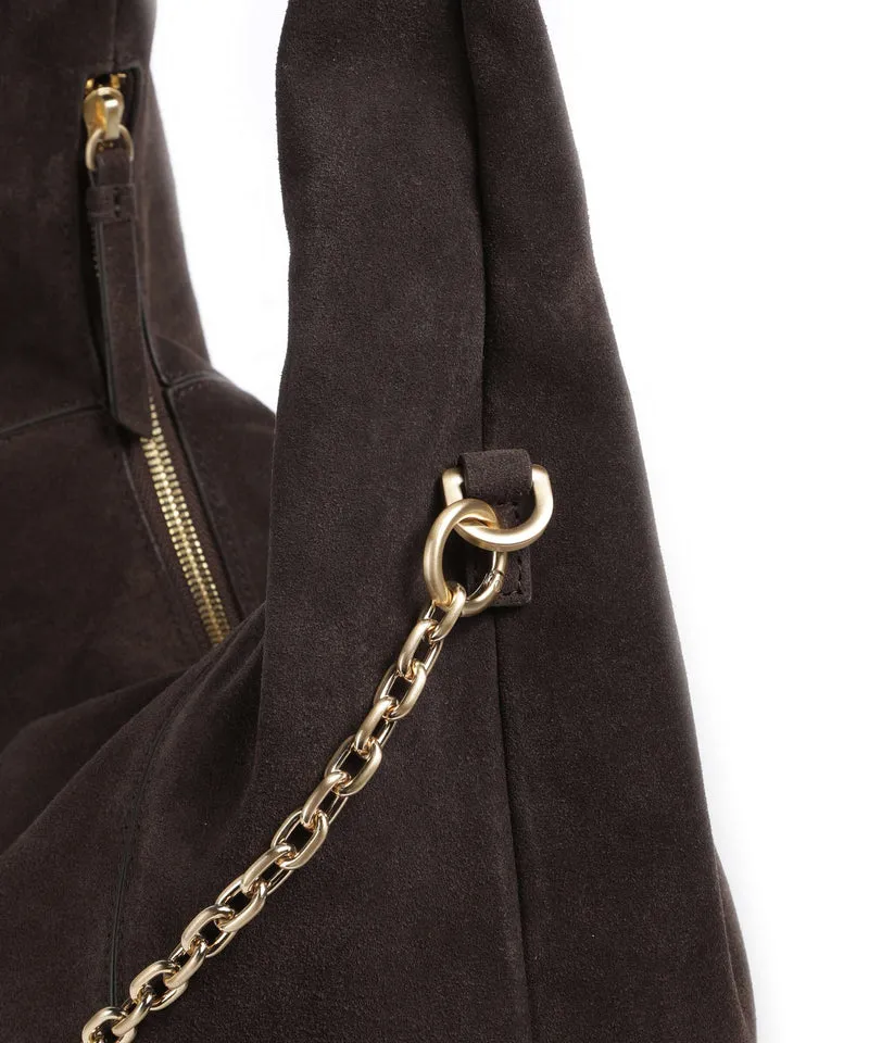 Les Visionnaires Jade Cozy Chain Beuteltasche dark brown